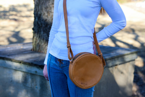 Tan Leather Duara Bag