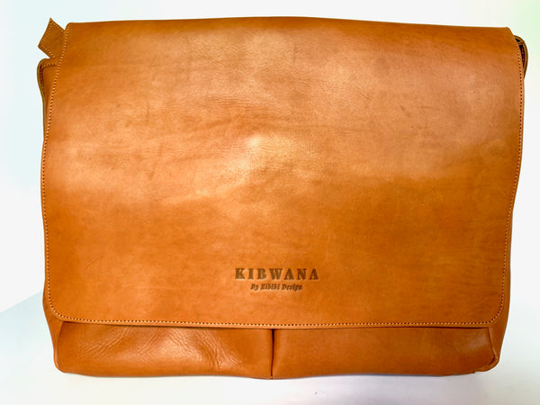 Kibwana All Leather Messenger Bag