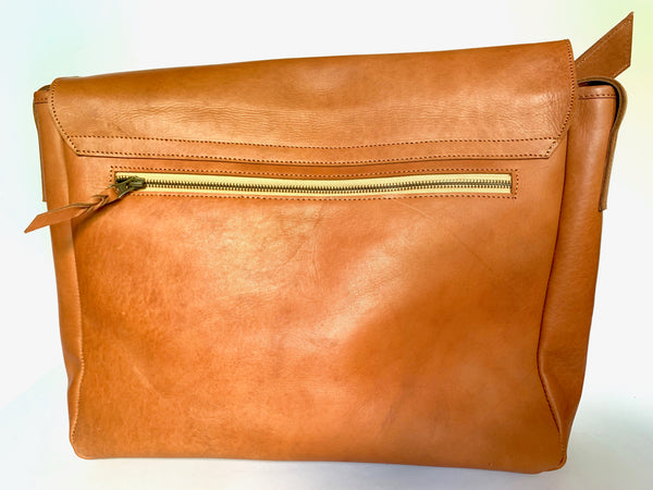 Kibwana All Leather Messenger Bag