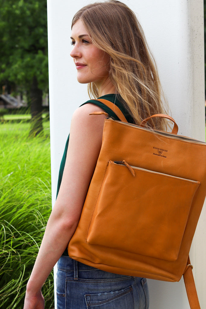 Large Tan Beba Backpack