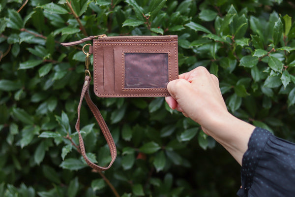 Tan Wristlet Wallet