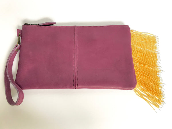 Purple and Gold Clutch