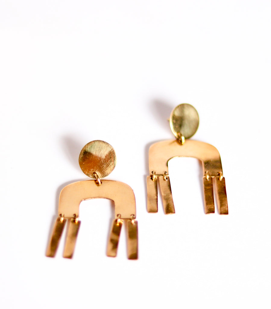 Purity Brass Earrings